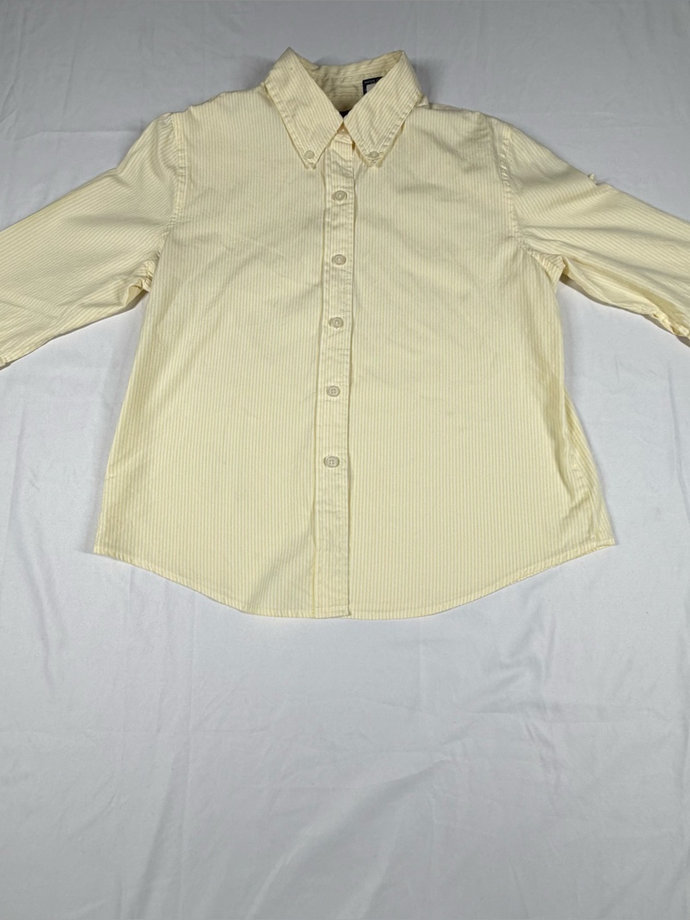 Women’s vintage Gap yellow stripe button down shirt